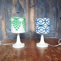 Para lamp nocnych vintage lata 70 piękne