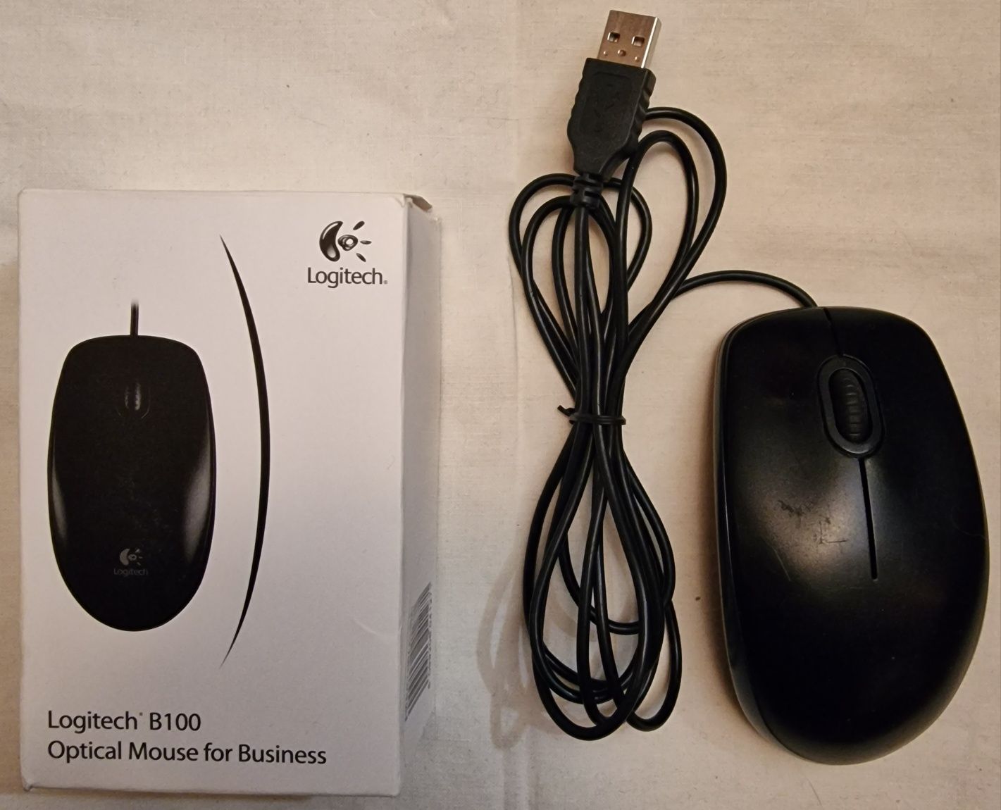 Мышь Logitech B100 Optical black