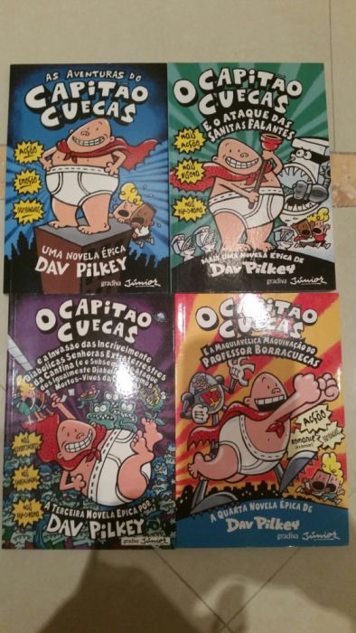 Diário de um banana e O Capitão Cuecas de Dav Pilkey