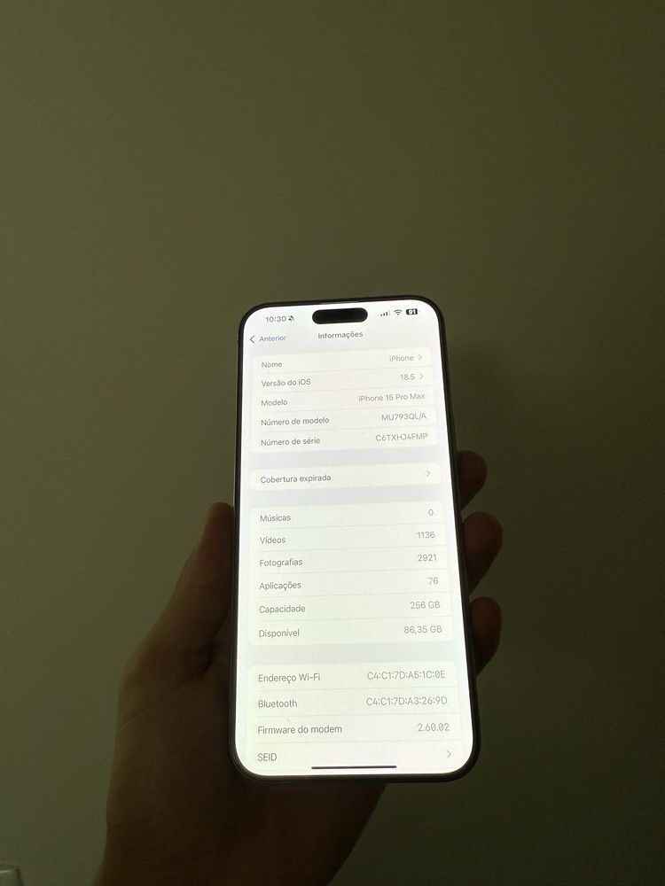 Iphone 15 pro max 256GB