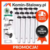 Wkład Kominowy Okrągły do Komina Fi150/14m/0,8mm Kwaso-żaroodporny