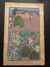 Hinduski ręcznie malowany obraz #4