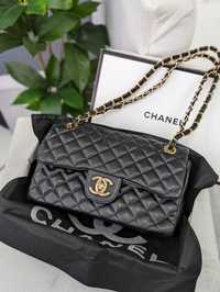 Женская сумка клатч Шанель черный Chanel Double LUX