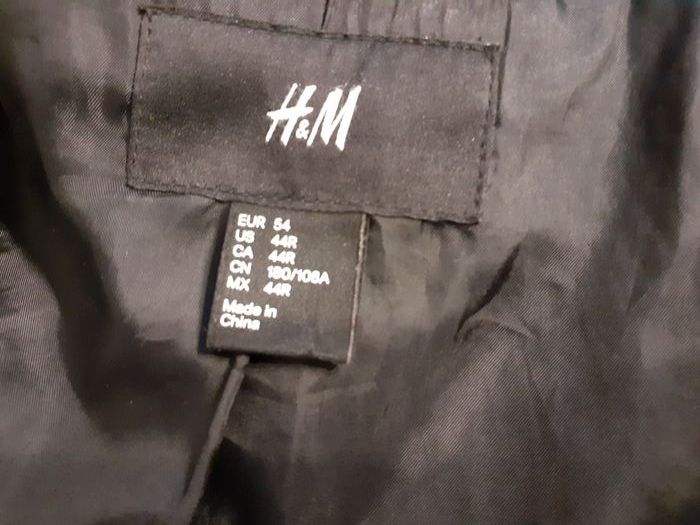 H&M Męska kurtka wiosenna grafit rozmiar L