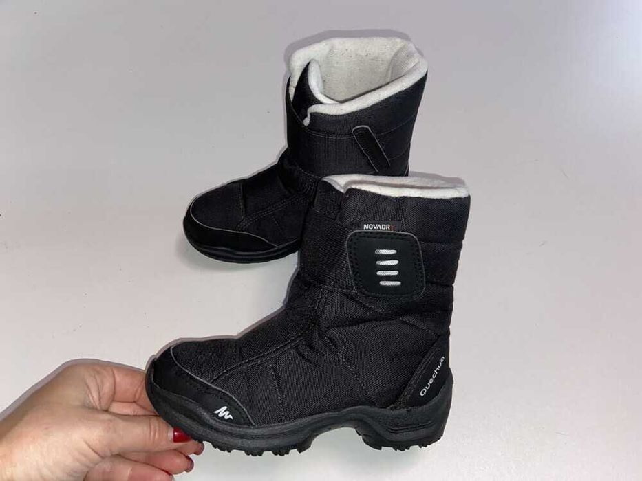 Зимові теплі чоботи quechua novadry, р-р 31-32, устілка 19,5 см.