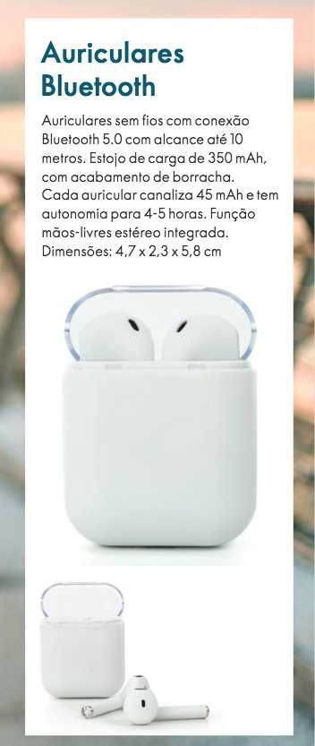 Phones Sem Fios (SELADO) - Auriculares Bluetooth