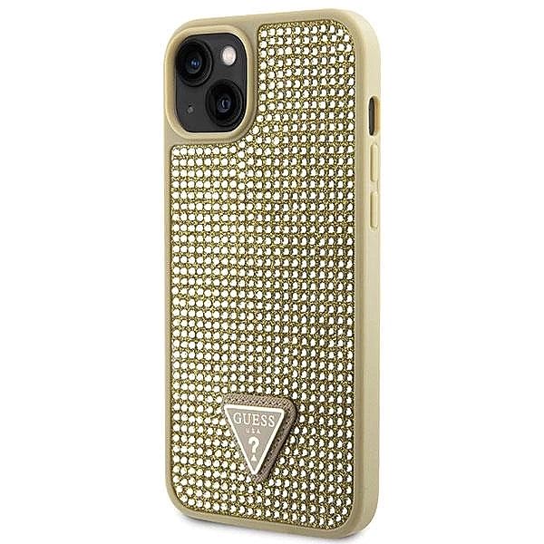 Etui Guess Rhinestone Triangle na iPhone 14 - złote
