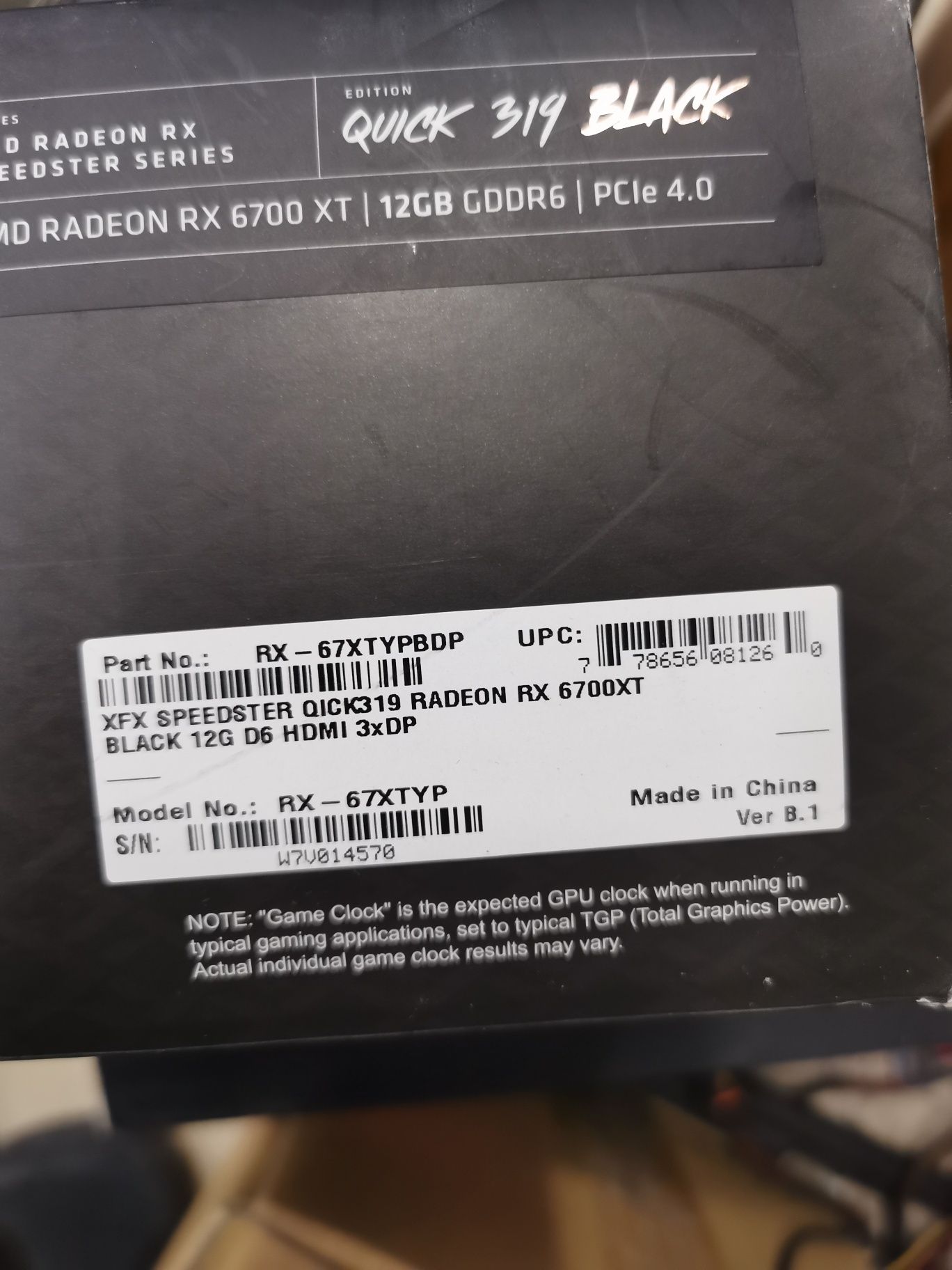 XFX Radeon RX 6700 XT SPEEDSTER QICK 319 відеокарта 12Gb RX-67XTYPBDP