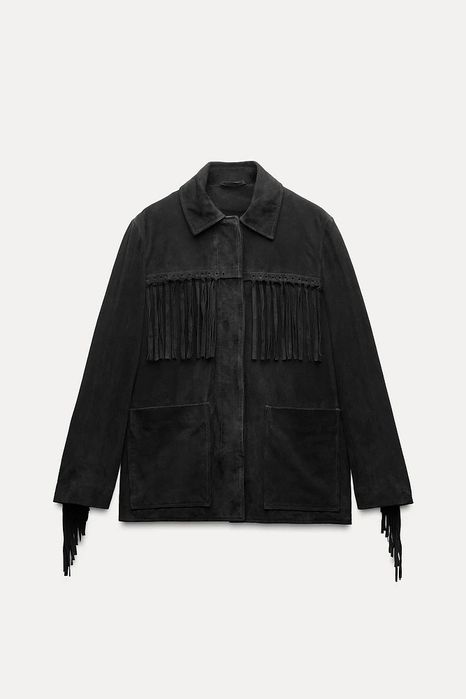 Замшева куртка Zara Тренд цього сезону ХS-L