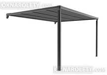 Pergola przyścienna tarasowa silnik + LED 400x400 Super Cena!