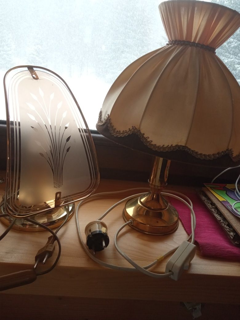 Dwie lampki nocne vintage