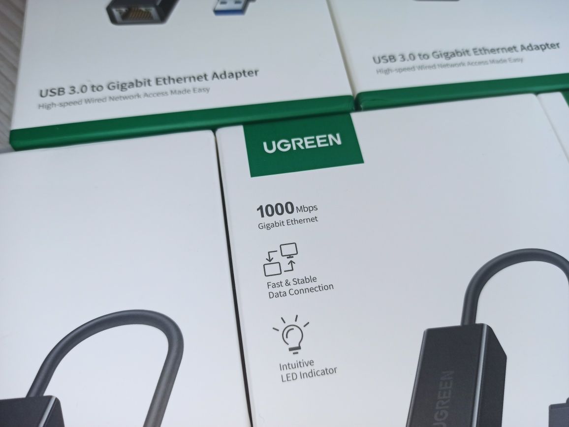 Ugreen Gigabit Ethernet adapter USB 3.0 to RJ-45  1000Mbps CR111