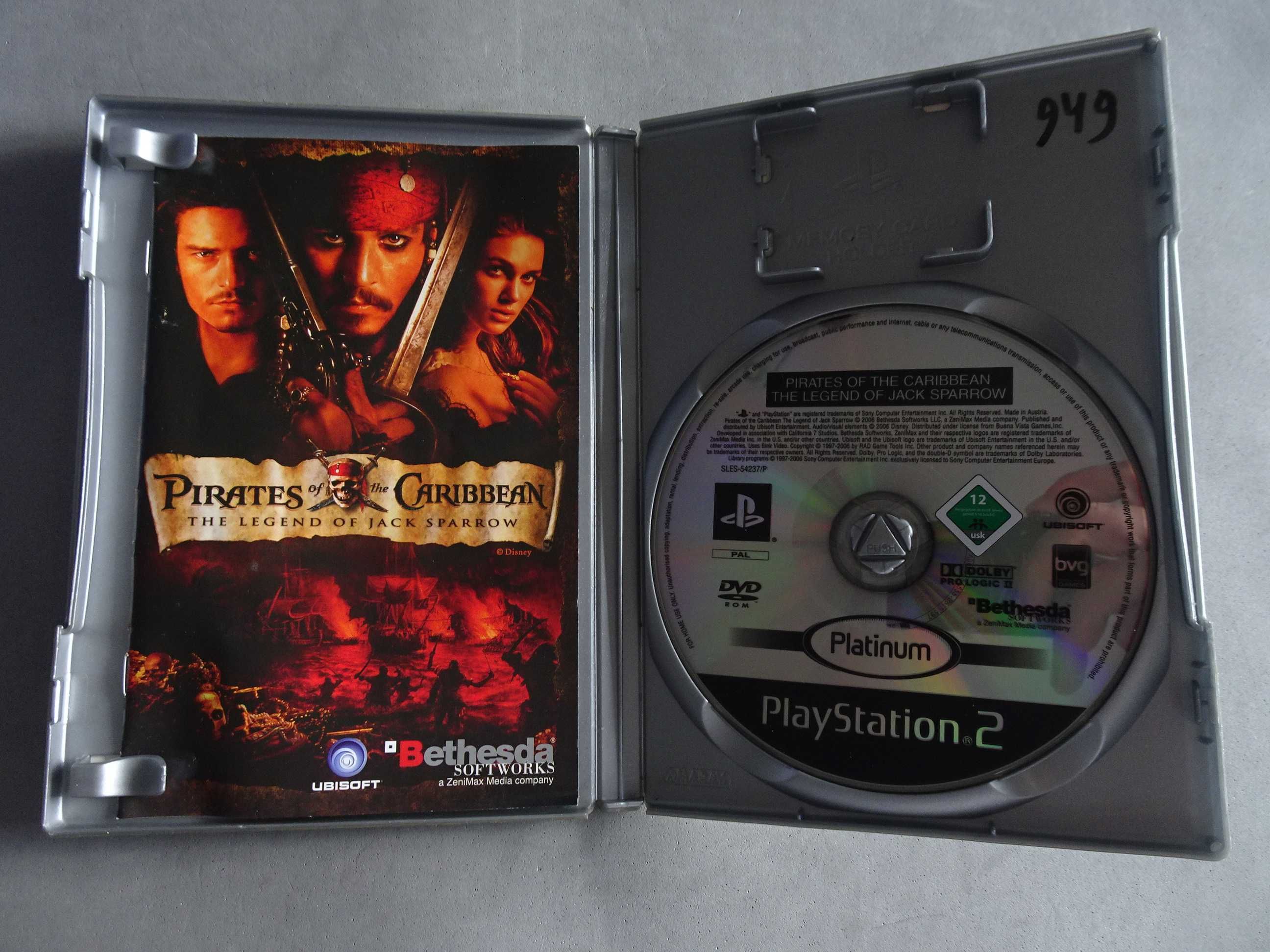 Jogo Playstation 2 PS2 - Pirates of The Caribbean