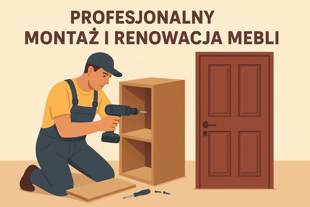 Profesjonalny montaż i renowacja mebli  Doświadczenie, precyzja