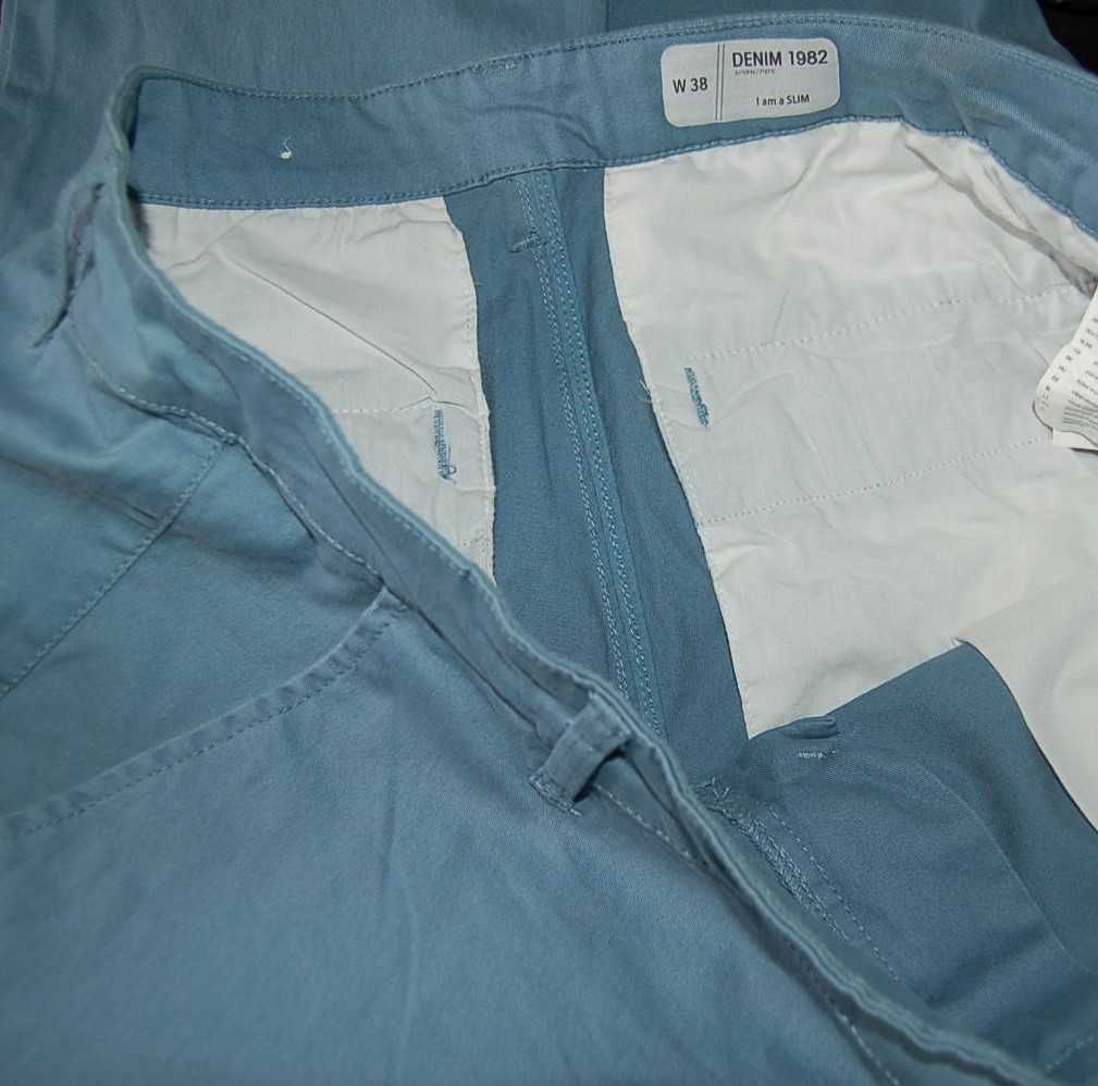 DENIM CO W38 L32 PAS 102  spodnie męskie chino jak nowe z elastanem