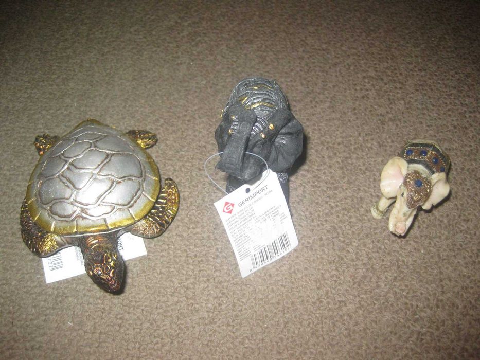 Lote de "2 Elefantes + 1 Tartaruga"/Novos!