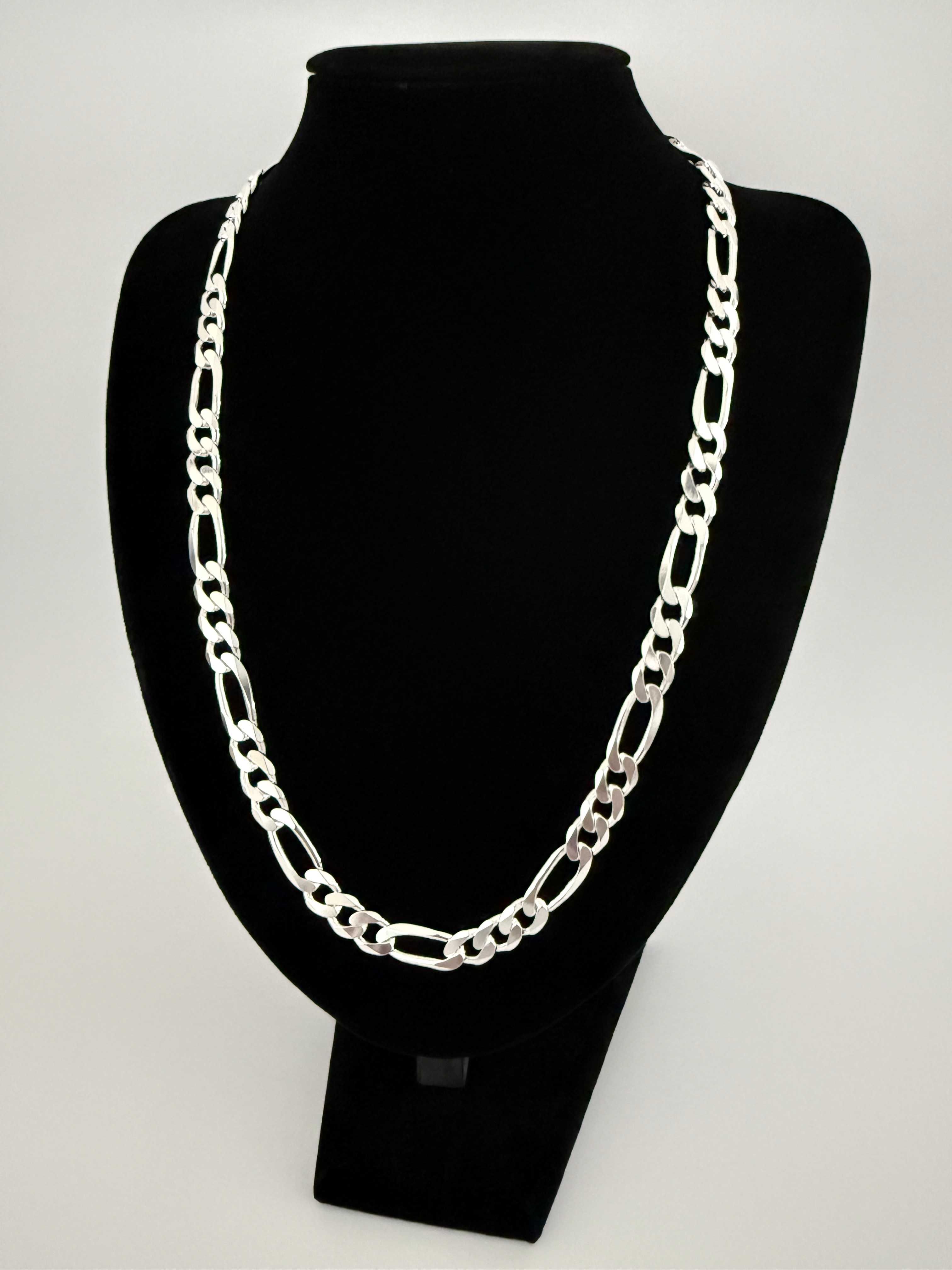 Srebrny Łańcuszek splot Figaro 61 CM 74 GRAM ! PR. 925 Okazja !