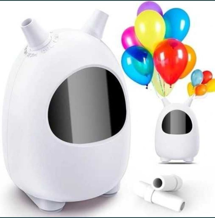 Elektryczna pompa balonowa, przenośna, z podwójną dyszą