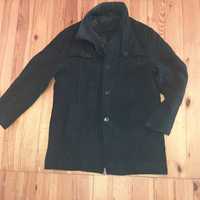 Płaszcz męski czarny wełniany Selected Homme jesionka kurtka L/XL