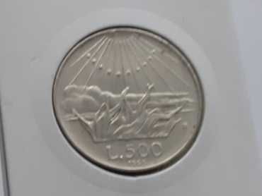 500 lirów  1965 Włochy Bardzo Rzadka Kolekcjonerska Promocja !
