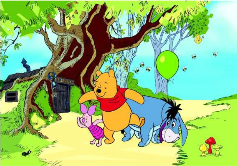 Fototapeta Kubuś Puchatek Disney 360X254Cm Pooh