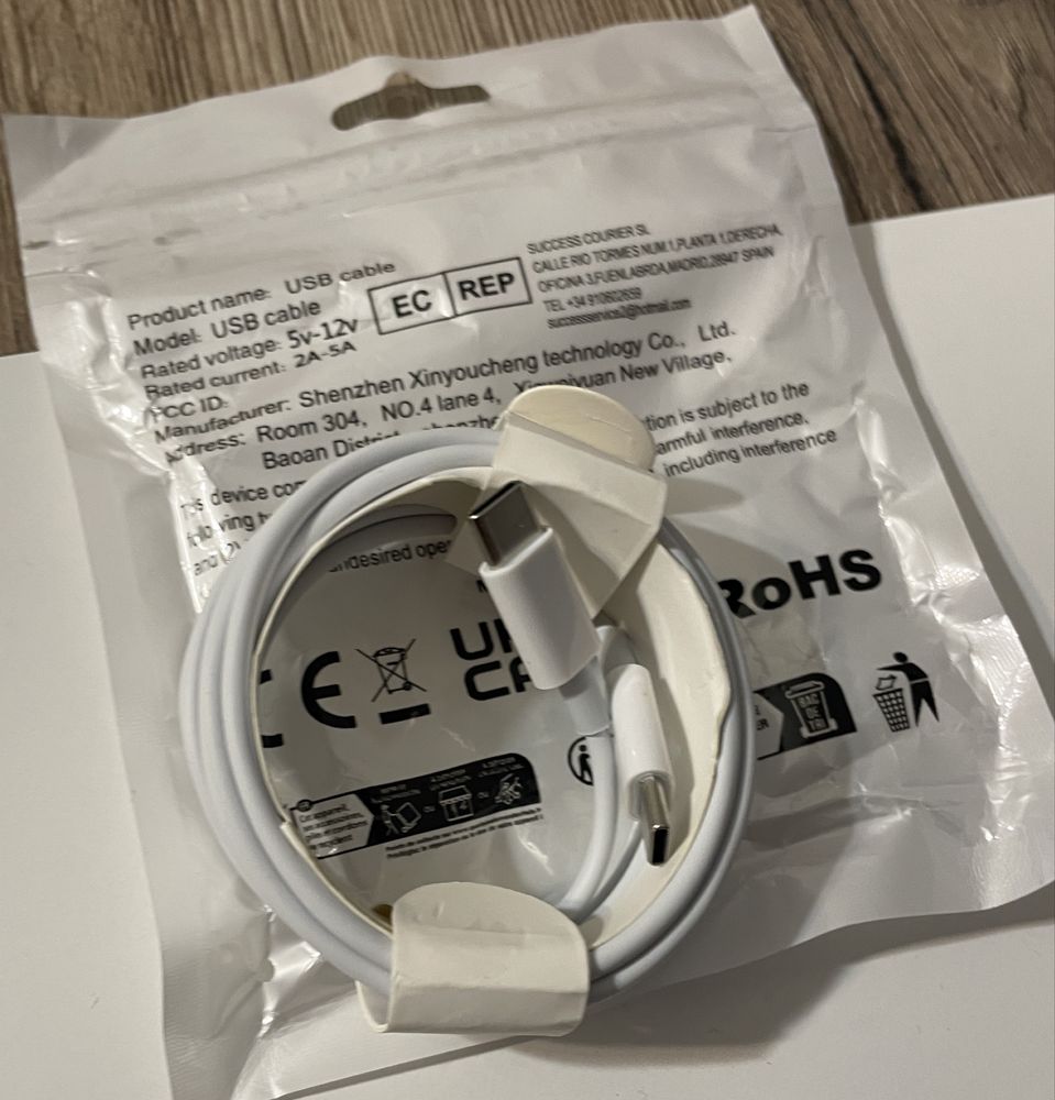 Kabel 3m 60W USB-C to lighting do iPhone szybkę ładowanie