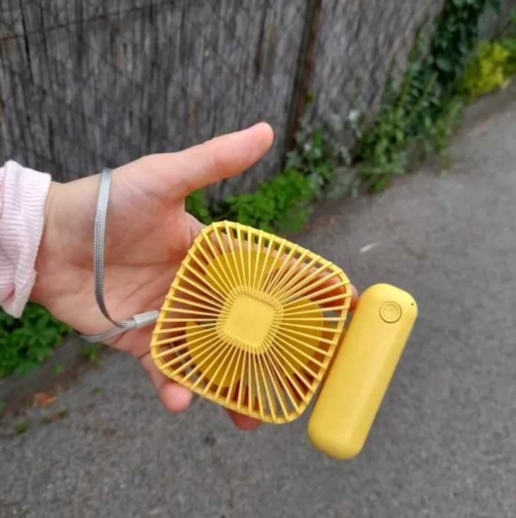 Wentylator Przenośny Mini Fan ładowanie USB Mocny Wiatrak Biurkowy