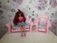 Sofa, fotel meble Mattel Barbie Sweet Roses vintage 1987