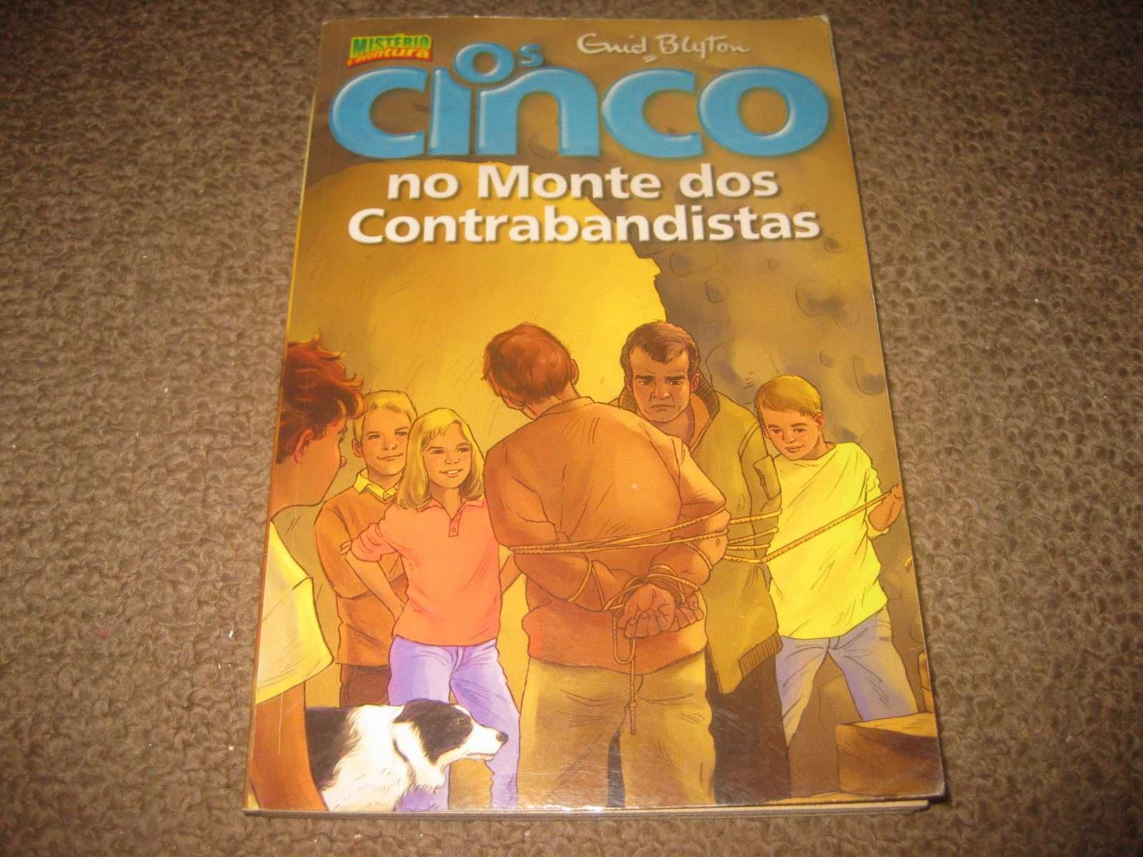 Livro "Os Cinco no Monte dos Contrabandistas" de Enid Blyton