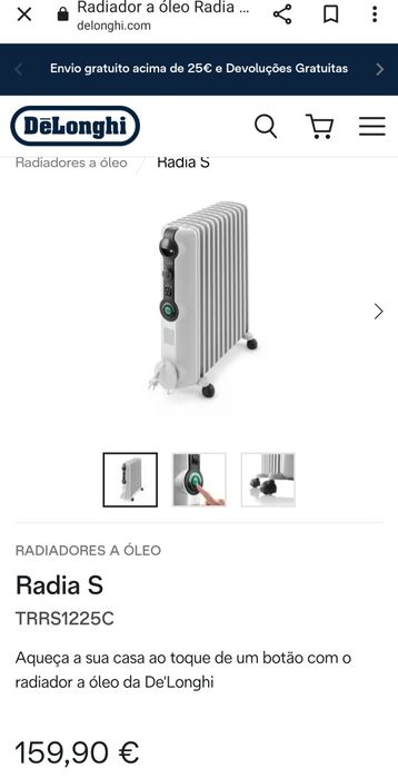 Aquecedor a óleo DeLonghi 12 elementos