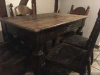 Stół masywna stara robota