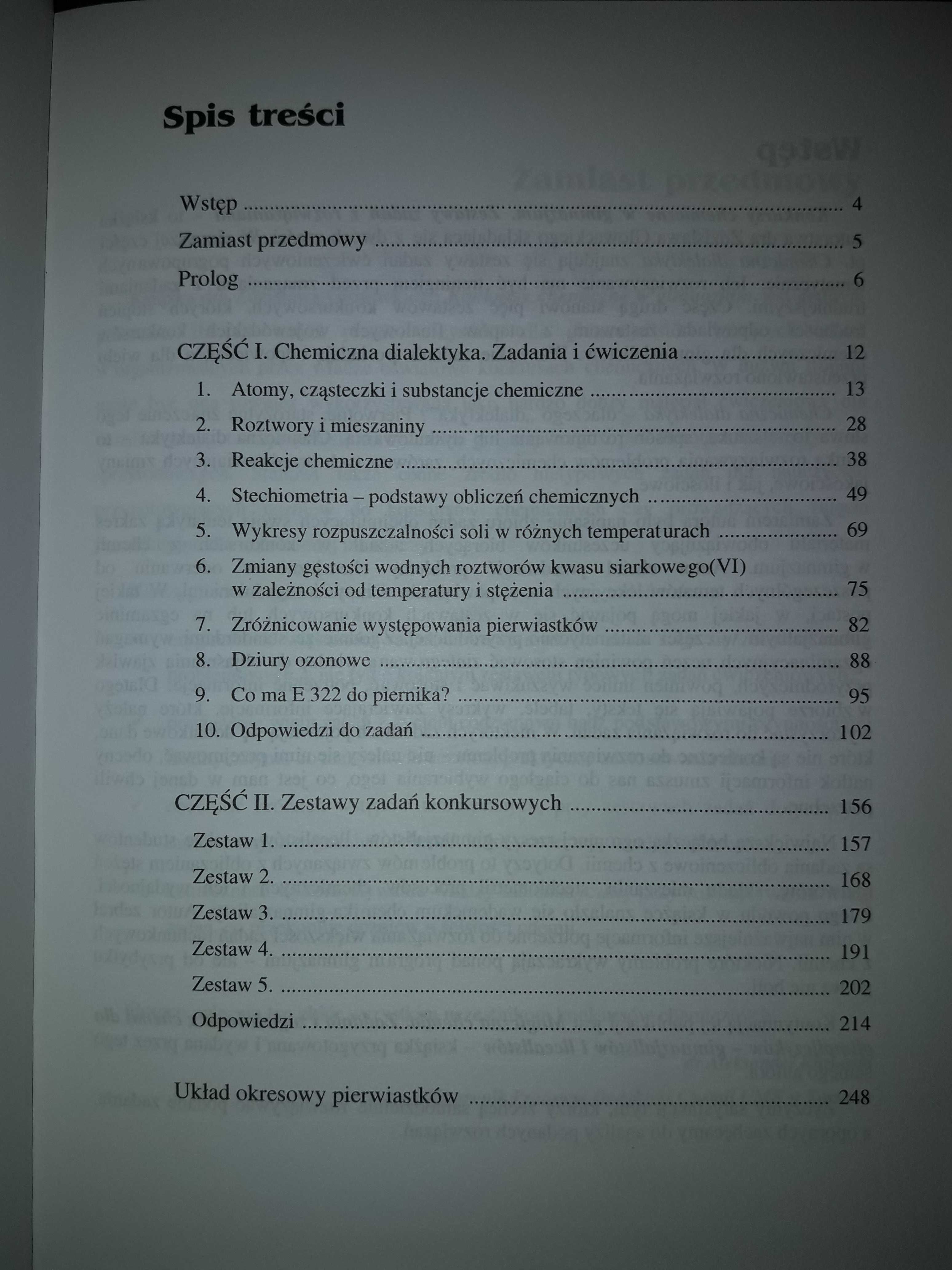 Konkursy chemiczne w gimnazjum  - zestawy zadań z rozwiązaniami