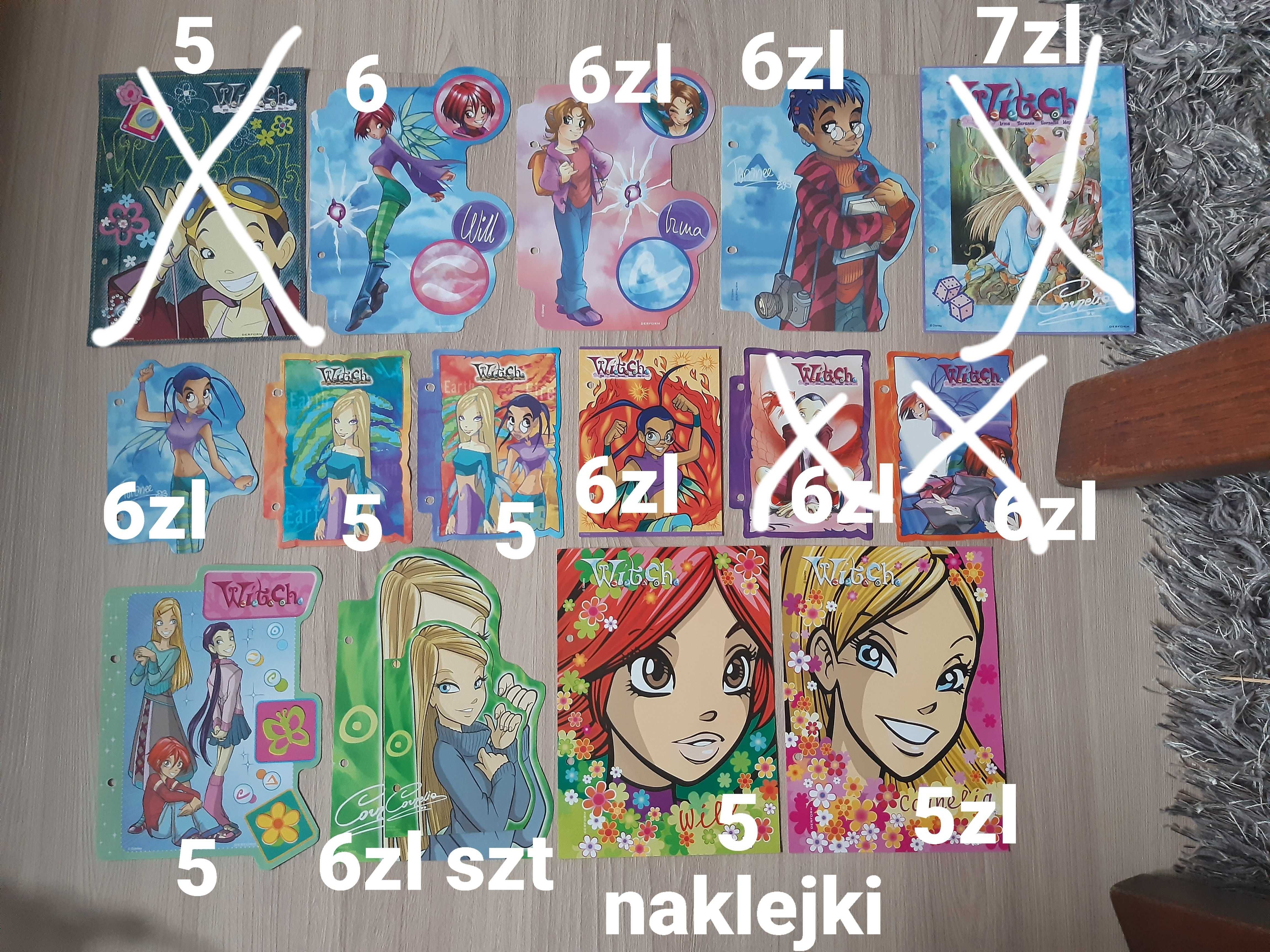 Karteczki naklejki do segregatora witch