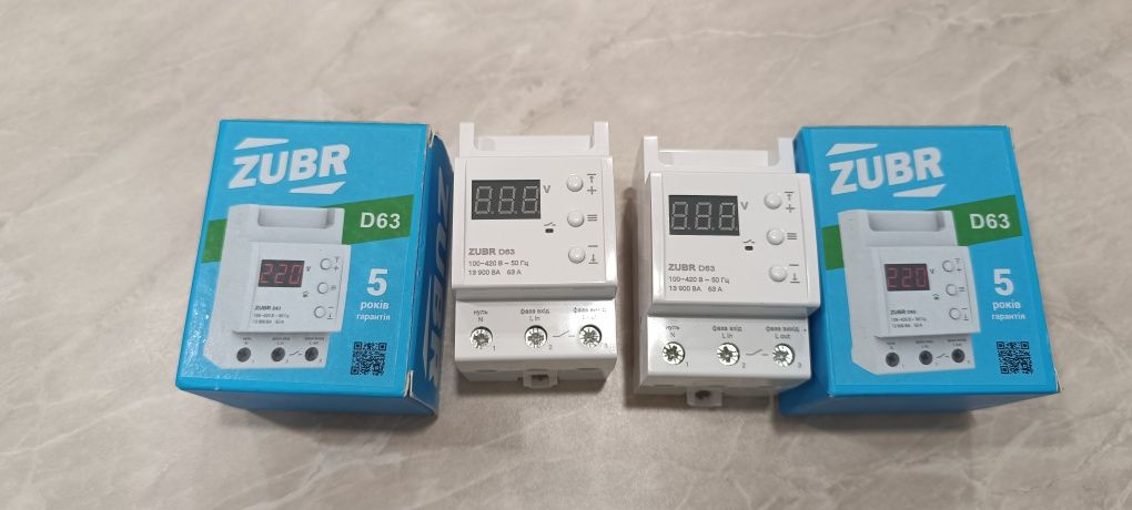 Реле напруги  Zubr D63 Зубр Д63 реле напряжения
