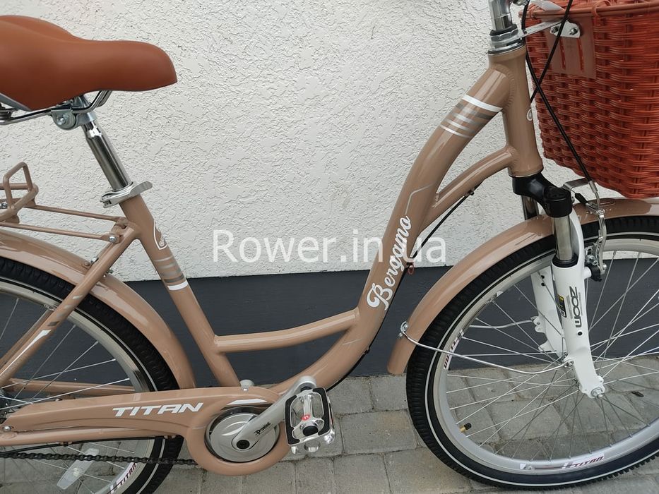Велосипед дамка з корзиною Titan Bergamo 26 NX 3 sp 2024 Рама-17" late