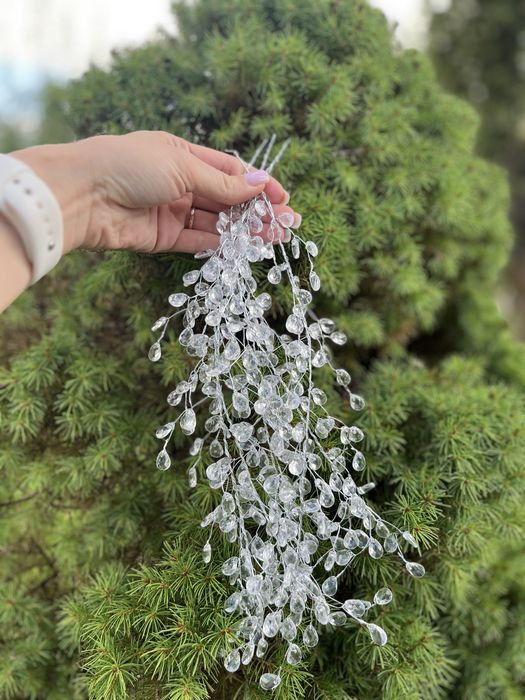 Новорічний декор/ квіти на ялинку/ кулі на ялинку