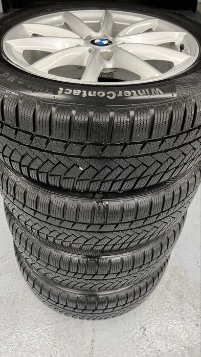 BMW alufelgi + opony zimowe 225/55 r17 z czujnikami