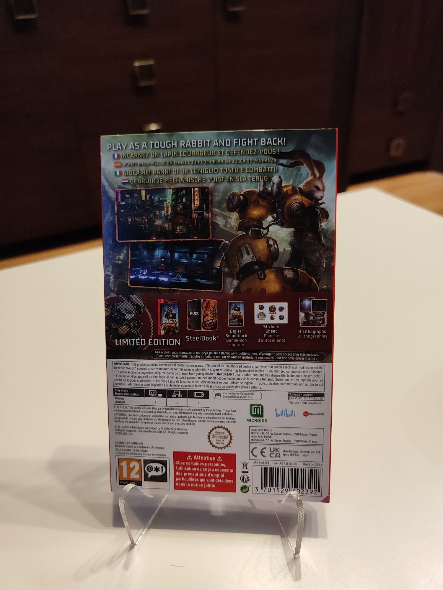 Fist Forged In shadow torch limited Edition Nintendo Switch