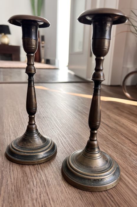 2 X Castiçais bronze Anos 60.18,5