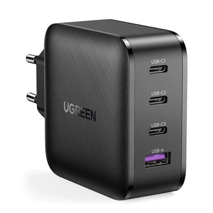 Ugreen szybka ładowarka GaN PPS 65W USB / 3x USB C QC 3.0 SCP FCP AFC