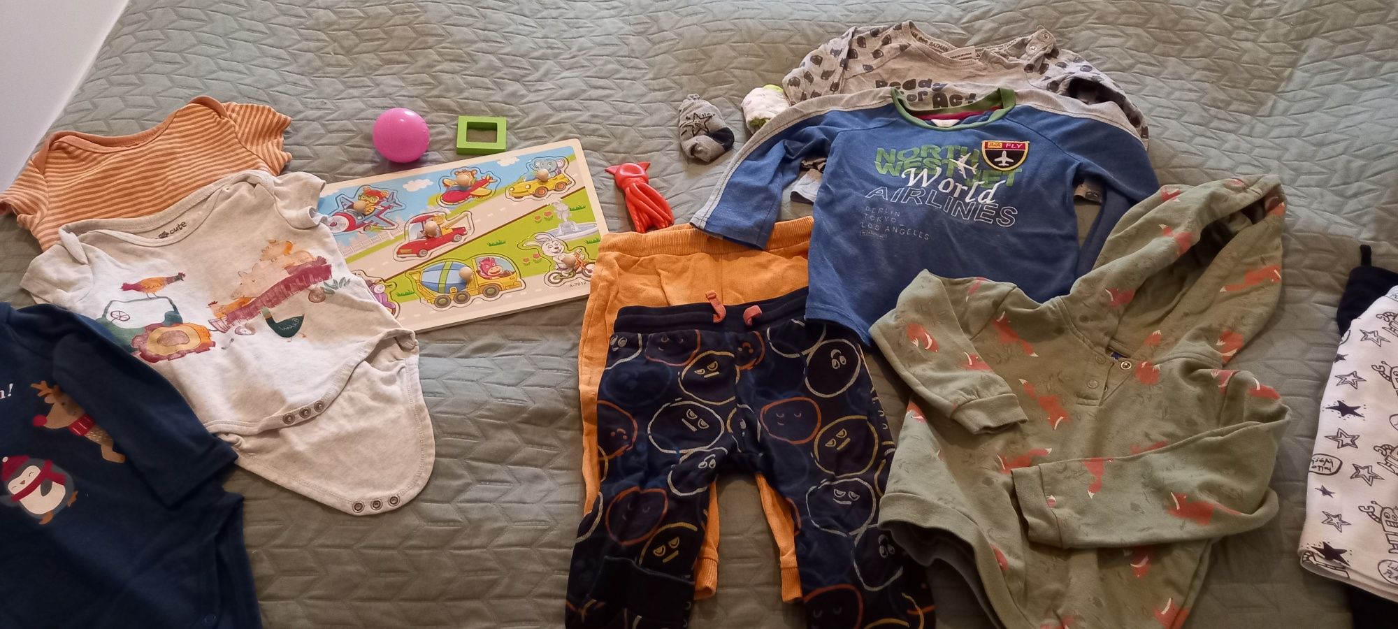 Okazja! Wieksza Paka ubranek 86, softshell reima,buty ecco r.22, pleca