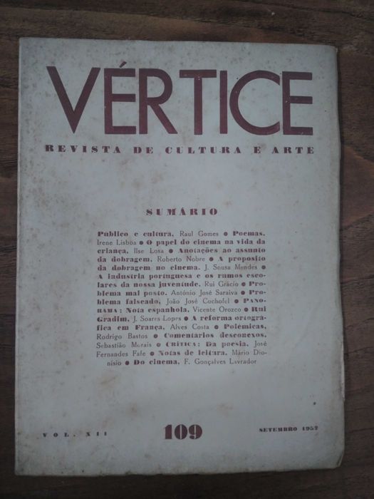 Vértice | Colóquio de Letras - anos 40-50 - desde 7€