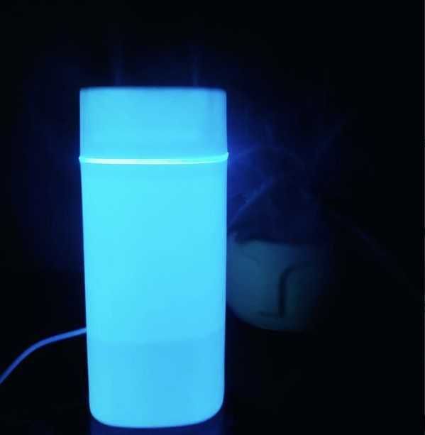 Зволожувач повітря 600ml з подвійним розпилювачем і нічник, 7 кольорів