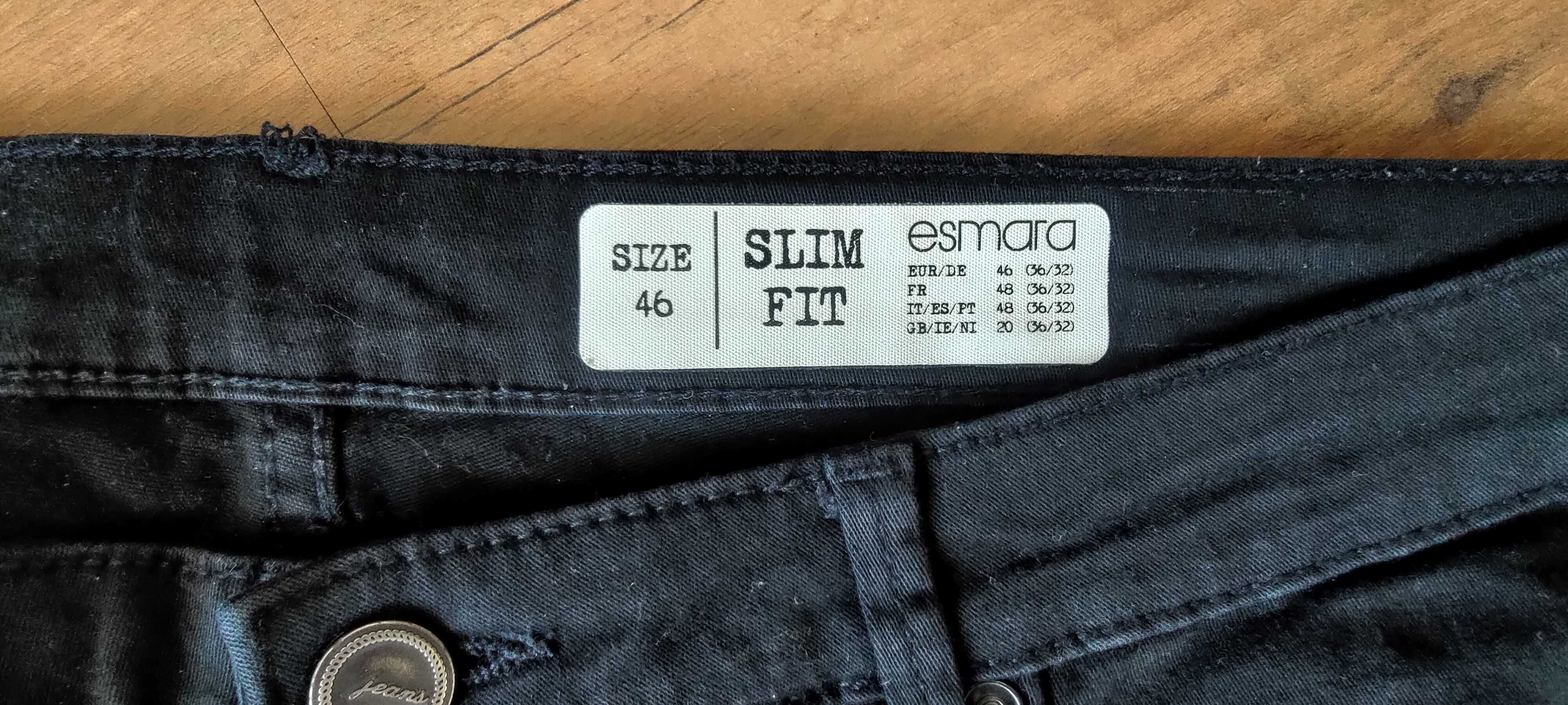 Jeansy spodnie damskie slim fit, wąskie, R. 46, b. długie