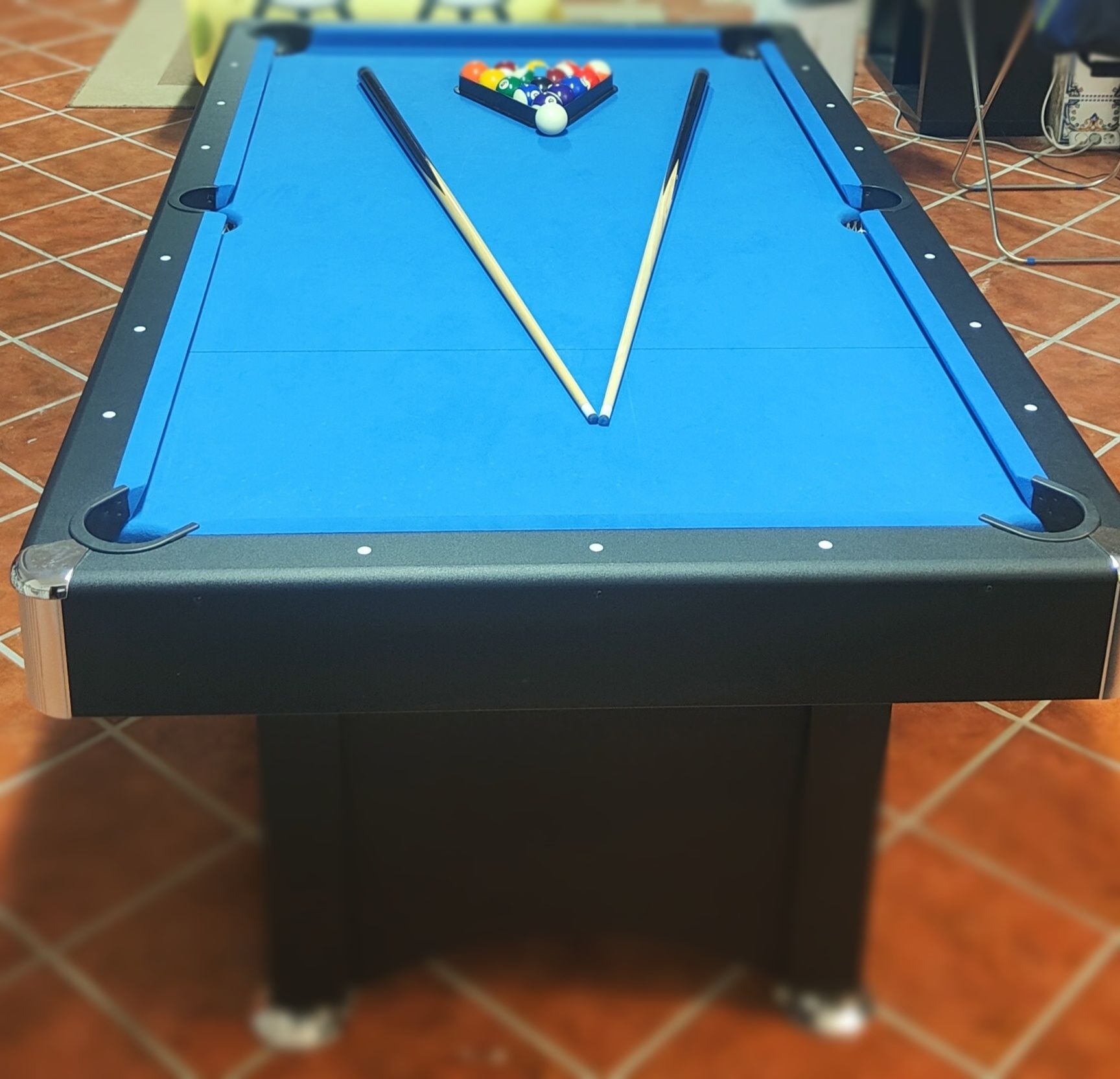 Mesa snooker /pano azul