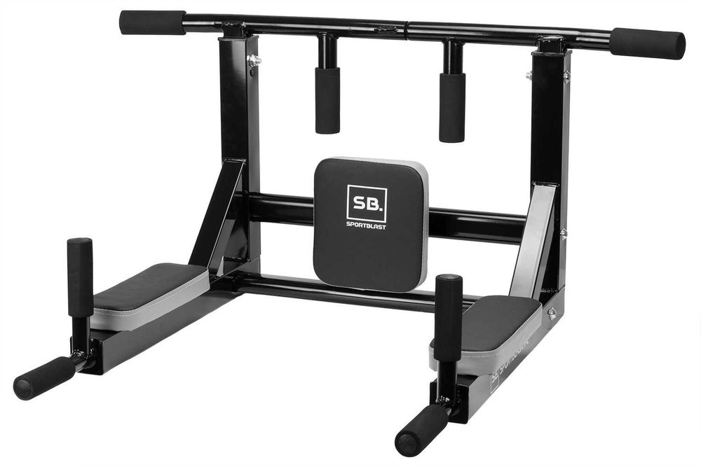 Drążek wielofunkcyjny PORĘCZE do ćwiczeń PODCIĄGANIA DIPÓW BRZUCHA WRO