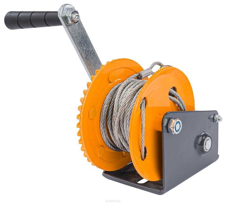 POWERMAT Linowa Wciągarka Wyciągarka Korbowa Ręczna 545kg 10m PM1267