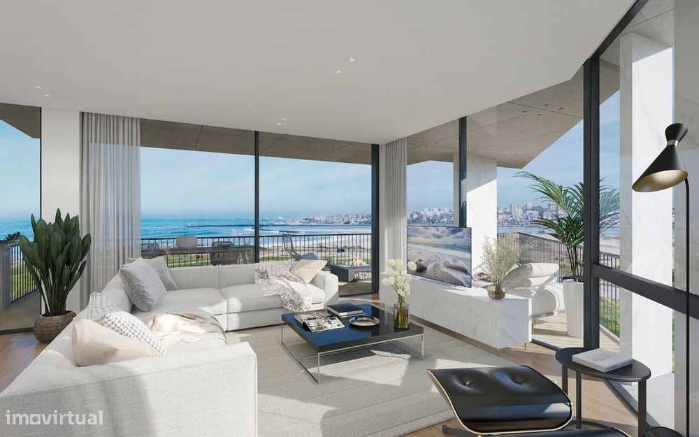 T4 Num Fantástico Empreendimento Sobre O Mar E O Rio Douro Em Canidelo