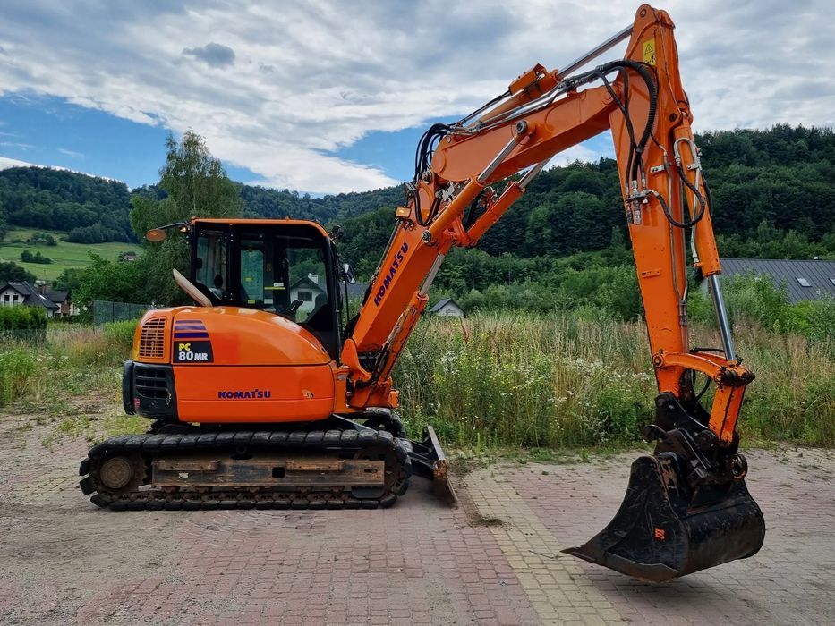 Komatsu Koparka Gąsienicowa 8ton Komatsu PC80MR-3 2017r Import Norwegia jak Nowa!! DEKRA  Zero luzów wycieków po serwisie w DEKRA Bmwt WEBASTO! KLIMA 3x ramie