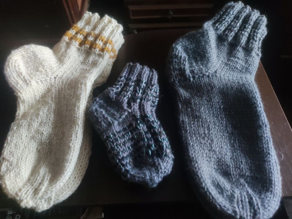 Обмен вязанные носки